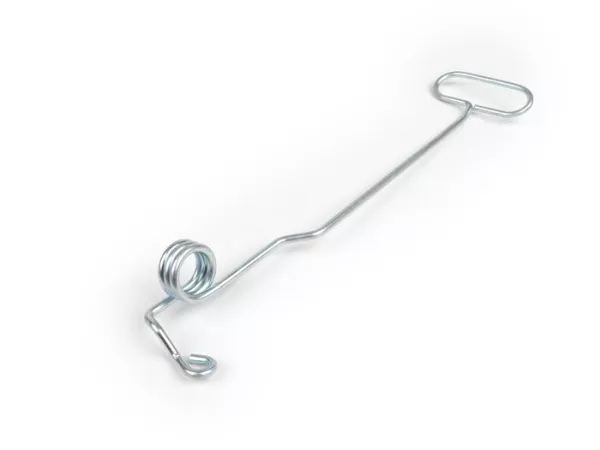 Palanca del estrangulador en el bastidor -CALIDAD OEM- Vespa VM1T, VM2T (empuñadura simétrica) - galvanizada