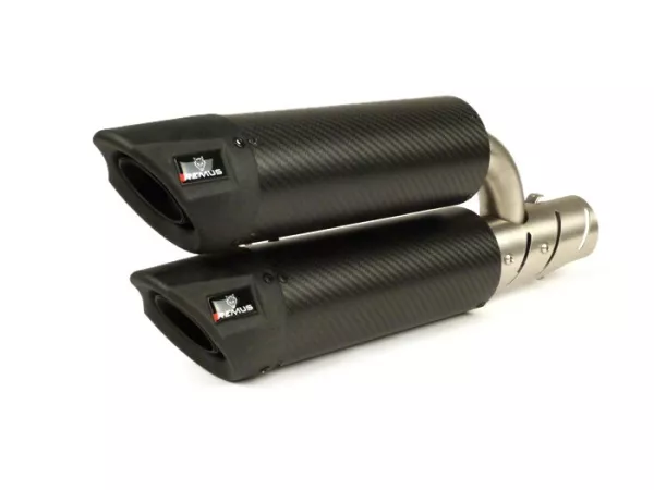Silencer -REMUS RSC Dual Flow- Ø=55mm - Vespa GTS 125ie Super, Vespa GTS 250ie (2005-), Vespa GTS 300ie (2008-), Vespa GTS 300ie Super (2008-), Vespa GTV 250ie (2006-) - carbon