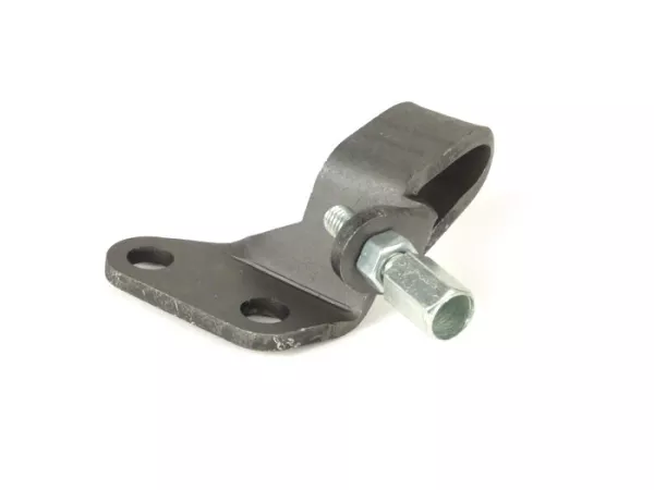 Rem/koppelingskabel bevestigingsplaat op motor -OEM KWALITEIT- Vespa V50 (VMA1M), PV125, ET3, SS50, SS90 - 1e serie (korte ontkoppelingshendel)