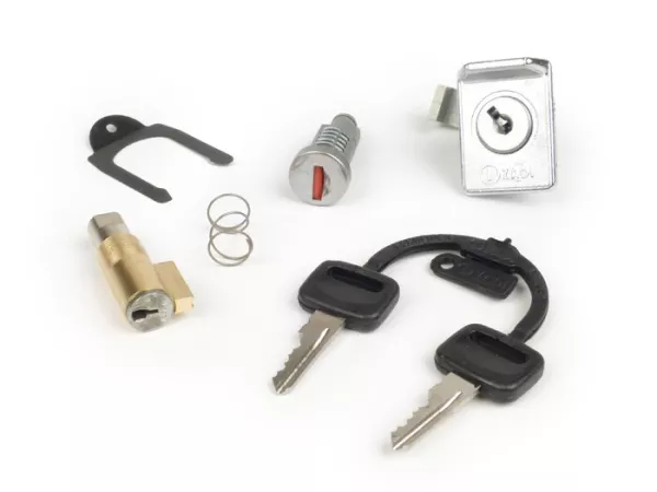 Lock set -ZADI 38,5x4mm- Vespa PX (-1984), ET3 (VMB1T) - 3-pcs
