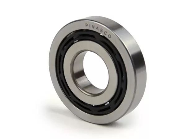 Ball bearing -PINASCO 613912 TN9- (25x62x12mm) 9 balls - (used for crankshaft, drive side Vespa PX, T5 125cc, Rally180 (VSD1T), Rally200 (VSE1T), Sprint, GS150 / GS3... - crankshaft, flywheel side Sprint, GS150 / GS3, VNA, VNB, VBA, VBB...)