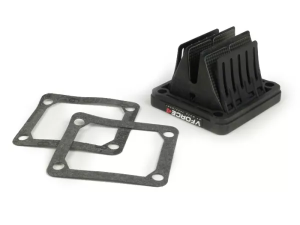 Membraanblok -TASSINARI VForce 4 (70x66x43mm)- Yamaha Banshee (type Yamaha RD350 YPVS) - ook geschikt voor inlaatspruitstukken MRP, MMW, MBD/MRB