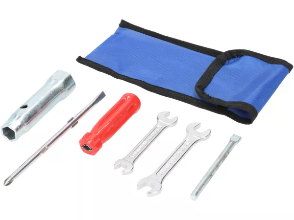 Outillage de bord avec trousse à outils (nylon) -QUALITÉ OEM- 4 pièces - Vespa classique