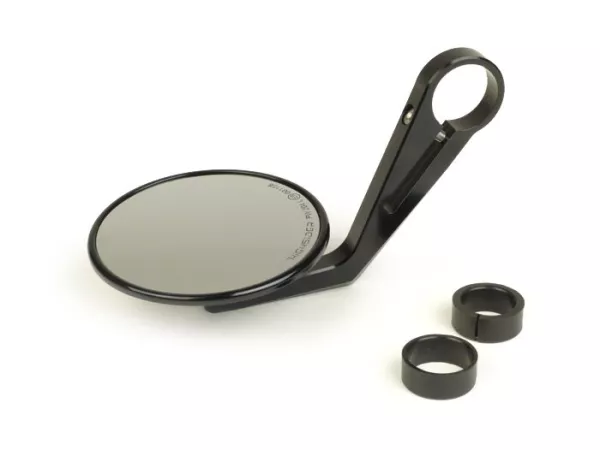 Spiegel -HIGHSIDER Montana (E-mark)- CNC stuureinden- Ø=102mm - zwart