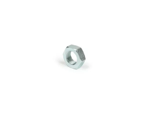 Nut flat type -similar to DIN 439- M9 x 1.0mm - used for clamp rear brake cable/brake arm/brake pedal Vespa
