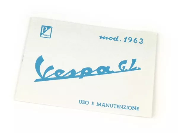 Gebruikershandleiding -VESPA- Vespa GL (1963)