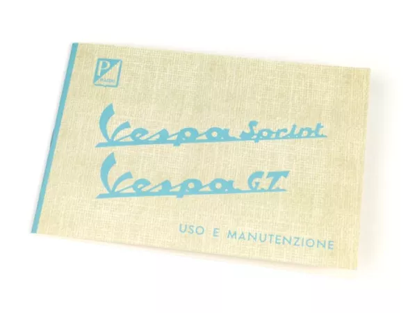 Användarhandbok -VESPA- Vespa Sprint, GT (1965-1966)