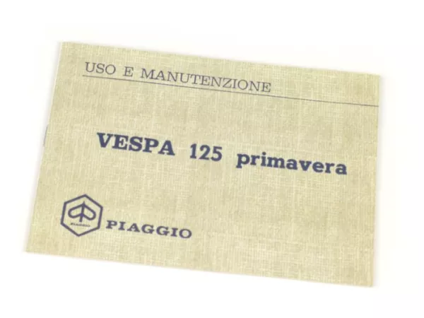 Gebruiksaanwijzing -VESPA- Vespa 125 Primavera (1968)