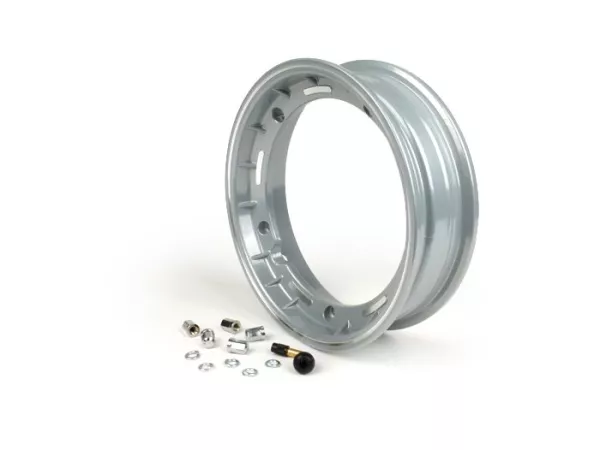Wheel rim -FA ITALIA Sport tubeless 2.50-10 inch, aluminium-  Vespa (Cosa/SKR type) - silver