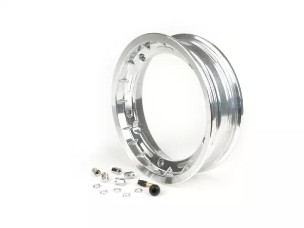Wheel rim -FA ITALIA Sport tubeless 2.50-10 inch, aluminium-  Vespa (Cosa/SKR type) - aluminium, polished