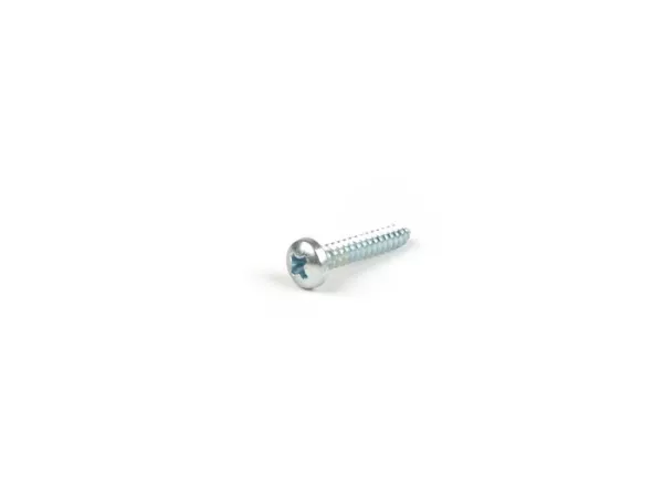 Tornillo de chapa -DIN 7981 H- 4,2x25mm- utilizado para el montaje del cristal de la luz trasera Vespa PX