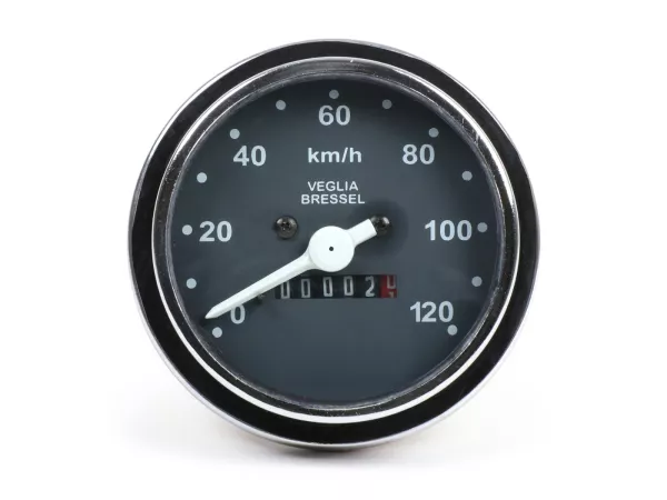 Snelheidsmeter -OEM KWALITEIT- Vespa PK S - 120 km/u - voor originele snelheidsmeterkabel (stekkerverbinding)