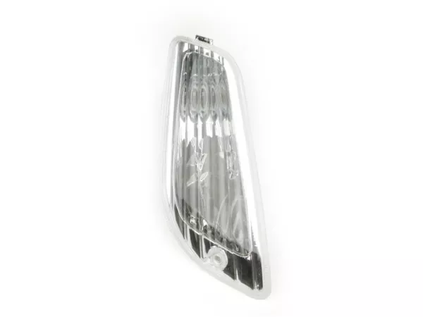 Indicator -PIAGGIO Triom- Vespa LX, LXV, S - colourless - smooth lens - front rhs