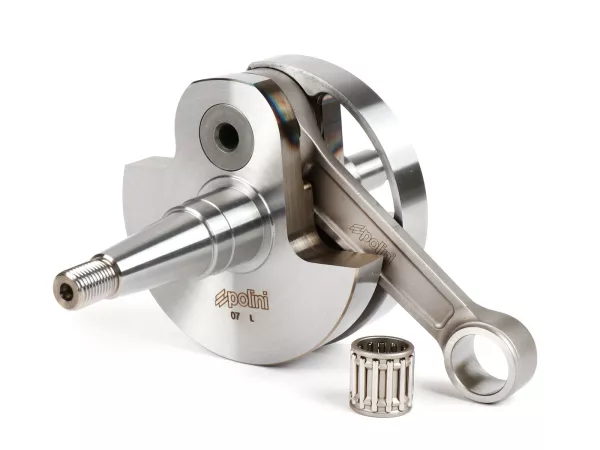 Crankshaft -POLINI Racing (rotary valve) 57mm stroke- Vespa PX125, PX150, Cosa 125