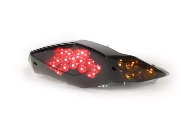 Lampu belakang -STR8 LED Garis Hitam dengan fungsi indikator - Peugeot Speedfight 3