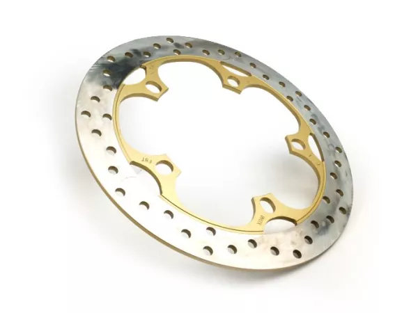Brake disc -PIAGGIO Ø=280x142x4.9mm Aprilia SRV 850 rear, Gilera GP 800 rear - gold