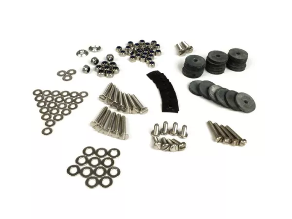 Footboard stip set fastener kit -MB DEVELOPMENTS stainless steel- Lambretta LI (Series 1-2), TV (Series 2)