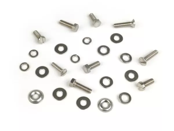 Kit vis pour descente de klaxon -MB DEVELOPMENTS inox- Lambretta LI (série 1, série 2), TV (série 1, série 2)