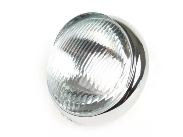 Strålkastare -SIEM, Ø=105/115mm (glas/utsida) - Vespa VL2, VL3 - med skärm