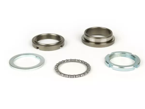 Balhoofd - balhoofdlager -OEM KWALITEIT- Piaggio, Gilera, Vespa - top (5 delen) - Vespa V50, 50N, PV, ET3, PK50-125 S/XL/XL2, PX80-200 (oud, Lusso, Disc, MY, 2011), T5, Cosa, Rally, Sprint, Super, GS160, SS180, GTS, HPE, ET2, ET4, LX/LXV, S50-125, Sp