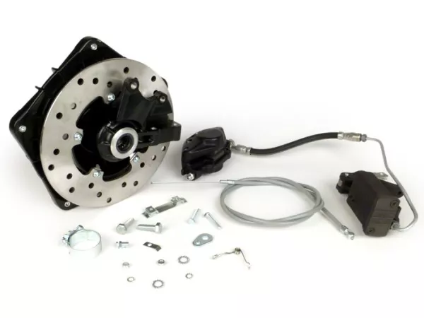 Disc brake set -GRIMECA Classic NT Ø=16mm- Vespa PX (till 1982) - semi hydraulic - black
