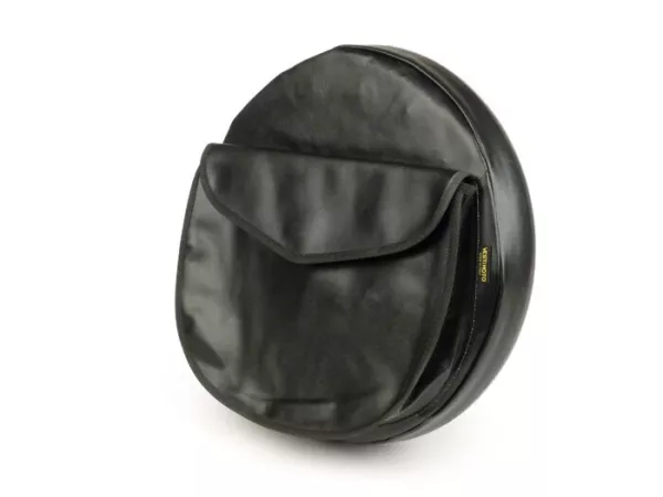 Copriruota di scorta -VESTIMOTO- Vespa / Lambretta 2.75 - 9 / 3.00 - 10- Nero, con borsa
