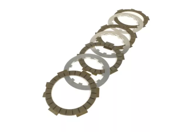 Clutch friction plate set -PLC CORSE SPS- Vespa V50, V90, SS50, SS90, PV125, ET3, PK50, PK80, PK50 S, PK80 S, PK125 S, PK50 XL, PK125 XL, ETS, PK50 HP, PK50 SS