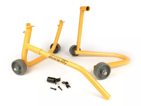 Kit paddock stand -PLC CORSE, for Piaggio Zip SP fork- Vespa V50, V90, SS50, SS90, PV125, ET3, PK50, PK80, PK50 S, PK80 S, PK125 S, PK50 XL, PK125 XL, ETS, PK50 HP, PK50 SS