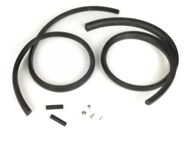 Side panel rubber trim set -BGM ORIGINAL- Vespa PX, Vespa T5 125cc - black