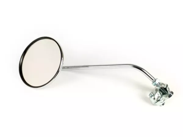 Mirror -FA ITALIA Clip on- Chrome universal - round Ø=120mm - lhs