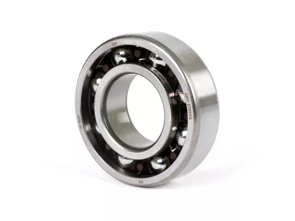 Bearing -SKF 6205 ETN9C4- (25x52x15mm)- (used for crankshaft in Quattrini engine casing C1/C200, flywheel side and drive side Vespa PK, V50, PV125, ET3)