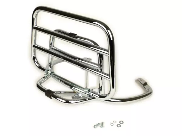 Gepäckträger klappbar hinten -PIAGGIO- Vespa Primavera 50 (ZAPC53100, ZAPC53200), Vespa Primavera 125 (ZAPM81100), Vespa Primavera 150 (ZAPM81200), Vespa Sprint 50 (ZAPC53101, ZAPC53201), Vespa Sprint 125 (RP8M82111, ZAPM81300, ZAPM81301) - chrom