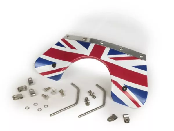 Voorruit -FLYSCREEN- Vespa PX - Union Jack
