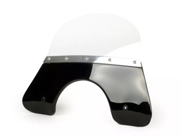 Voorruit -FLYSCREEN- Vespa PX - zwart