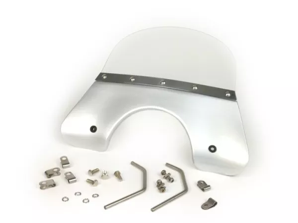 Voorruit -FLYSCREEN- Vespa PX - Zilver