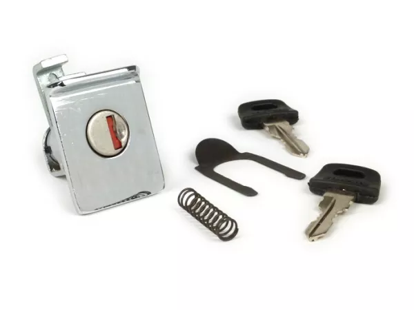 Kunci kompartemen bagasi -CIF- Vespa PX Lusso (dari tahun 1984), T5 125cc - chrome
