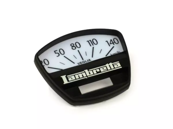 Speedo face -CASA LAMBRETTA- Lambretta DL 200, GP 200 - 140km/h