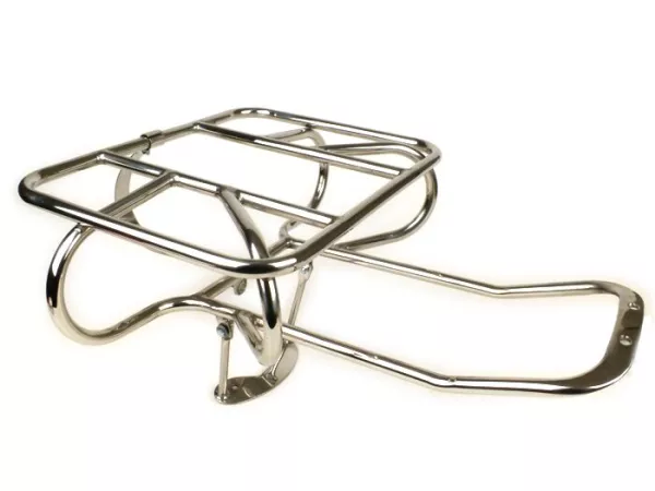 Gepäckträger hinten -LAMBRETTA horizontaler Reserveradhalter- Lambretta LI (Serie 1-2), TV (Serie 2) - Edelstahl