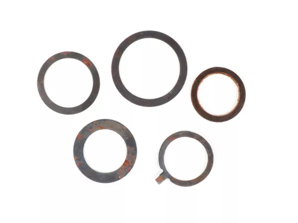 Arandela elástica - arandela - tubo del acelerador/tubo de cambio juego de 5 - CALIDAD OEM Ø=22mm- Vespa VNB3T, VNB4T, VNB5T, VNB6T, VBB, GS 150 (VS2T, VS3T, VS4T, VS5T), GS 160 (VSB1T)