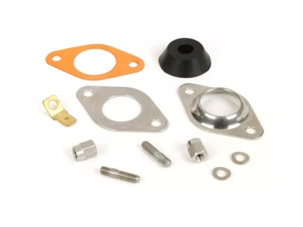 Juego de placas de sujeción de cables carcasa de rueda de ventilador -MB DEVELOPMENTS V3.0- Lambretta LI, LIS, SX, TV (series 2-3), DL, GP