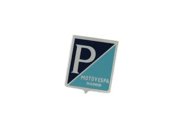 Badge horn cover -VESPA- Motovespa Madrid rectangular 25x30mm- Motovespa 50 (06C, 07C)