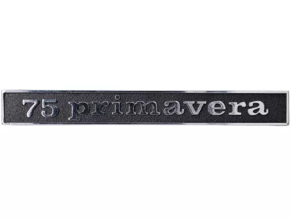 Insigne châssis arrière -VESPA- 75 Primavera- Motovespa 75 Primavera (PN, PR, PK)