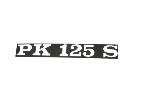 Badge side panel -VESPA- PK125 S- Vespa PK125 S (VMX5T), Motovespa PK125S (56C, 66C)
