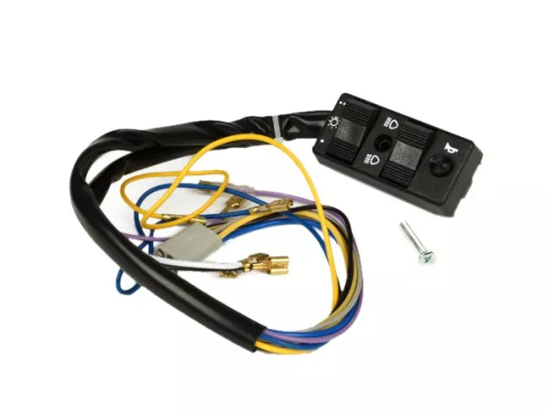 Sakelar lampu -VESPA- PX (1984-1998) - 7 kabel (AC, model tanpa baterai, kontak biasanya tertutup)