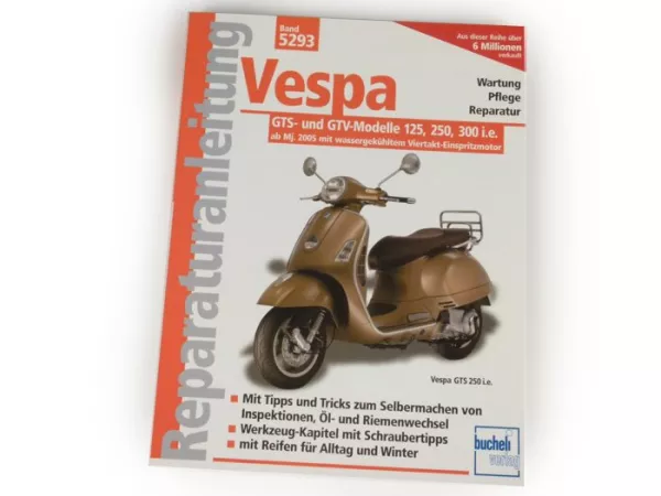 Boek -Reparatie-instructies- Vespa GTS-, GTV-125, 250, 300 i.e. - (2005-)