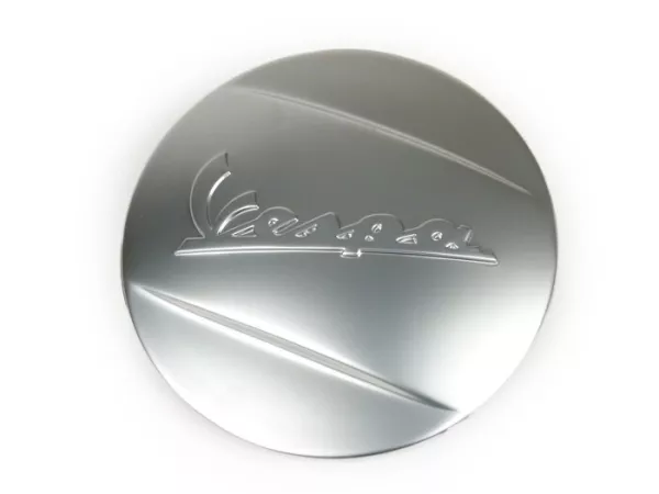Cover vario cover -PIAGGIO- Tulisan Vespa - Mesin Piaggio Leader/Quasar - ET4, LX/LXV125-150, S125-150, GT/GTS/GTV/GTL 125-300 ccm - matt chrome