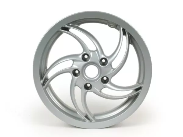 Wheel rim, rear, disc brake -PIAGGIO 3.00-12 inch- Piaggio Fly 125 (RP8M79100)- silver