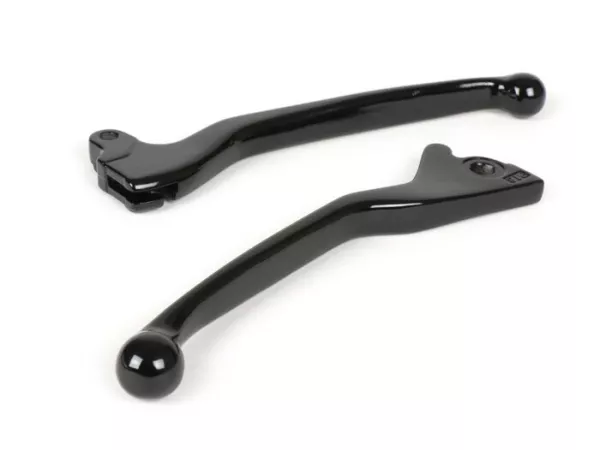 Levier de frein -QUALITÉ OEM- Vespa LX50-125, Primavera 50-125, S50-125, Sprint 50-125, Gilera Runner FX 125 DT/FXR180 DT, Piaggio Typhoon 50 (ZAPC290, LBMC481), NRG50 DT (ZAPC453), Liberty 50-125, Fly 50-150- noir brillant