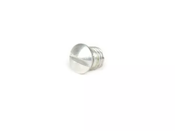 Slotted round head screw -RICAMBIO RAPIDO- M8 - aluminium - Vespa V50, V90, PV, GL, GT, GTR, TS, Sprint, Rally, SS180, T4 - for covers under handlebar and threaded holes for spare wheeel bracket on frame