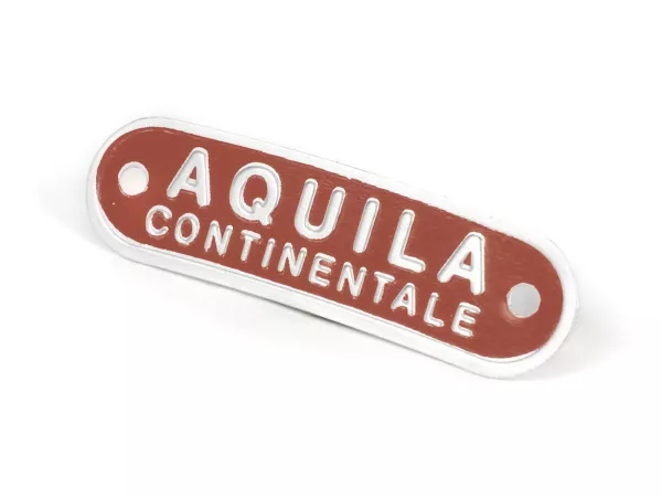 Schriftzug Sitzbank Vespa und Lambretta -SELLERIA TREZZI- Aquila Continentale - braun